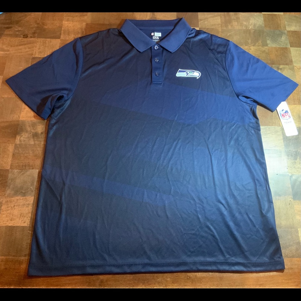Seattle Seahawks NFL Team XXL Polo Golf Shirt